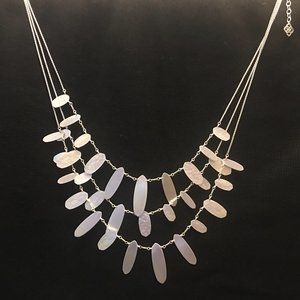 Kendra Scott Silver Multi Strand Necklace